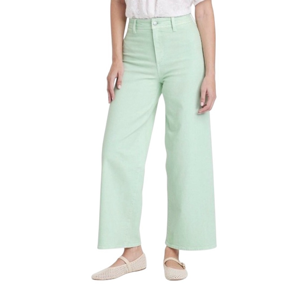 Universal Thread Light Green Flare Jeans